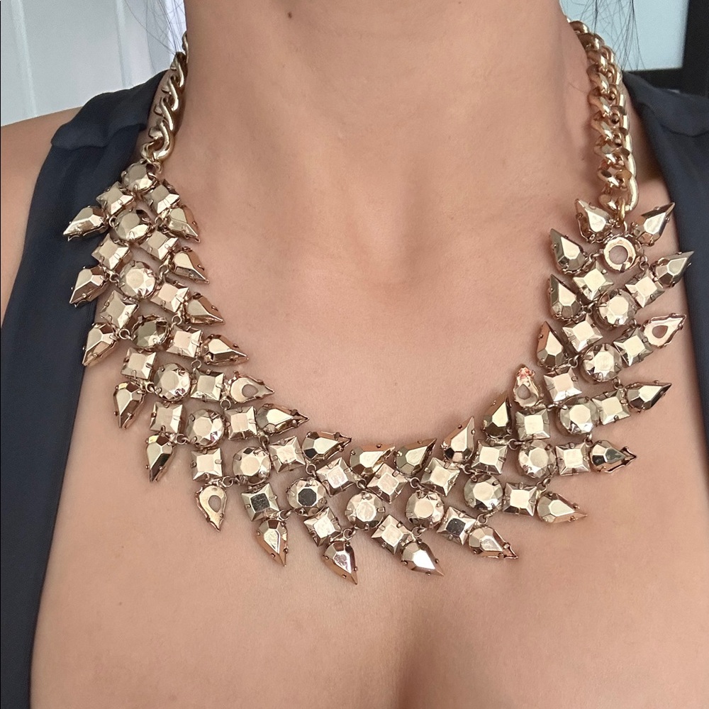 BCBGMaxAzria Gold Spike Necklace